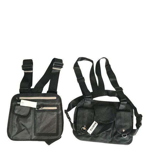 Badiya Chest Harness Chest Front Bag Pouch Sport Backpack Daypack Vest Lot #2 - Picture 1 of 8
